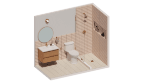 Rose - NOMI Guest bathroom remodel collection