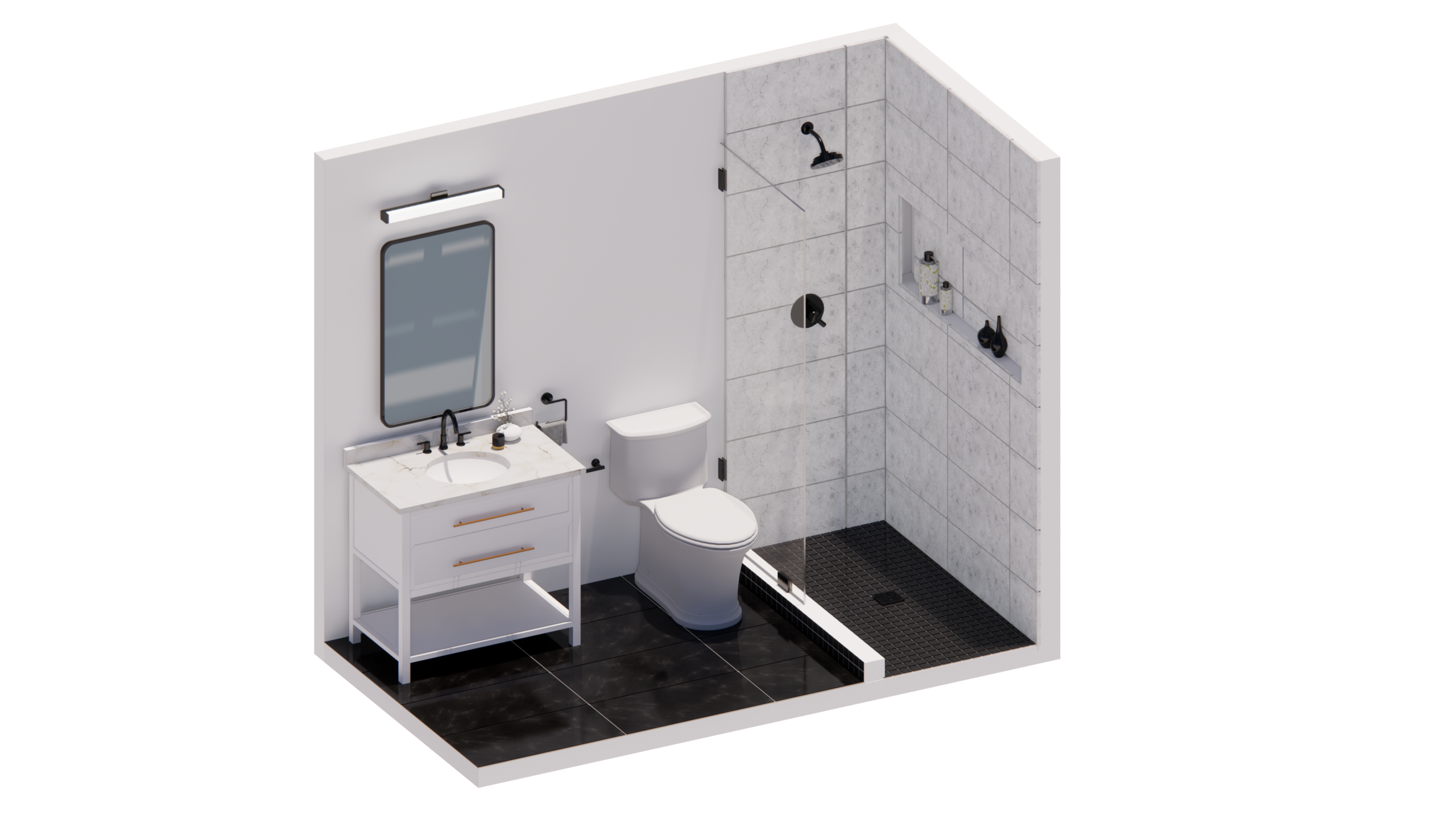 Mont balnc - NOMI Guest bathroom remodel collection